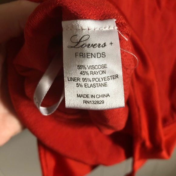 Lovers + Friends Vision Cami Bodysuit Rust Orange - Picture 6 of 7